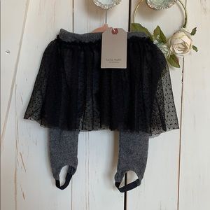 NWT Zara pants with skirt attached